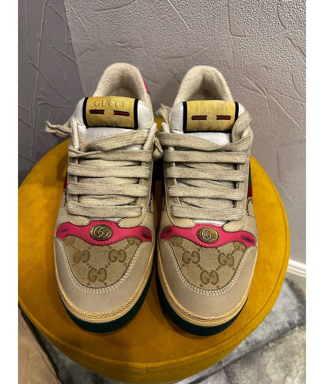 GUCCI Кожаные кеды, фото 2