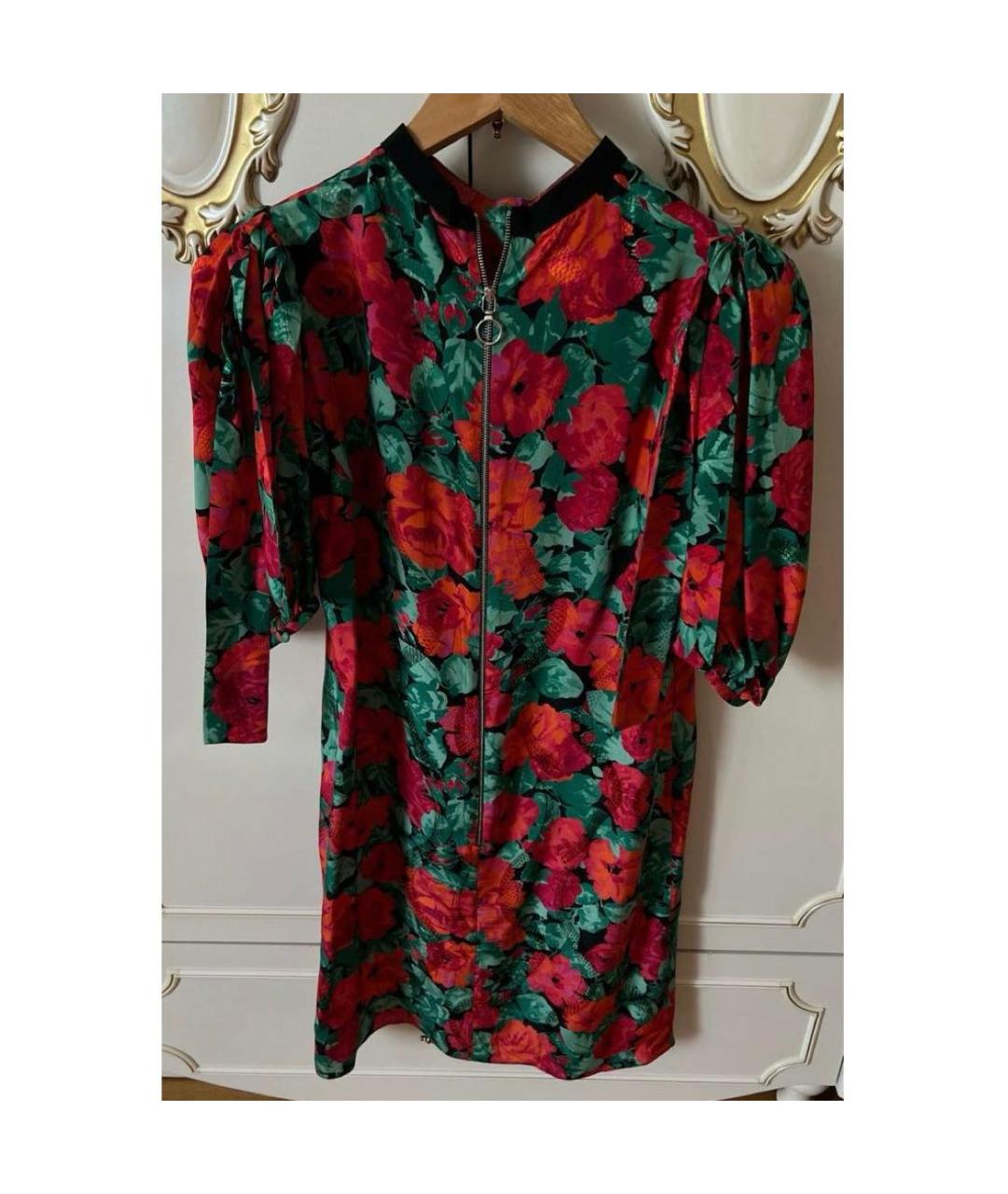 GUCCI Красное шелковое коктейльное платье, фото 2
