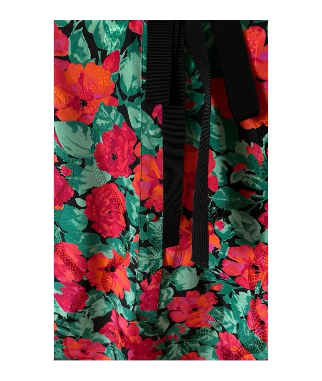 GUCCI Красное шелковое коктейльное платье, фото 4