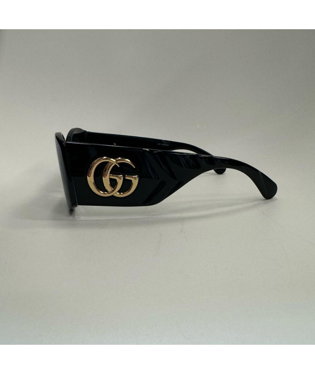 GUCCI Черные пластиковые солнцезащитные очки, фото 2