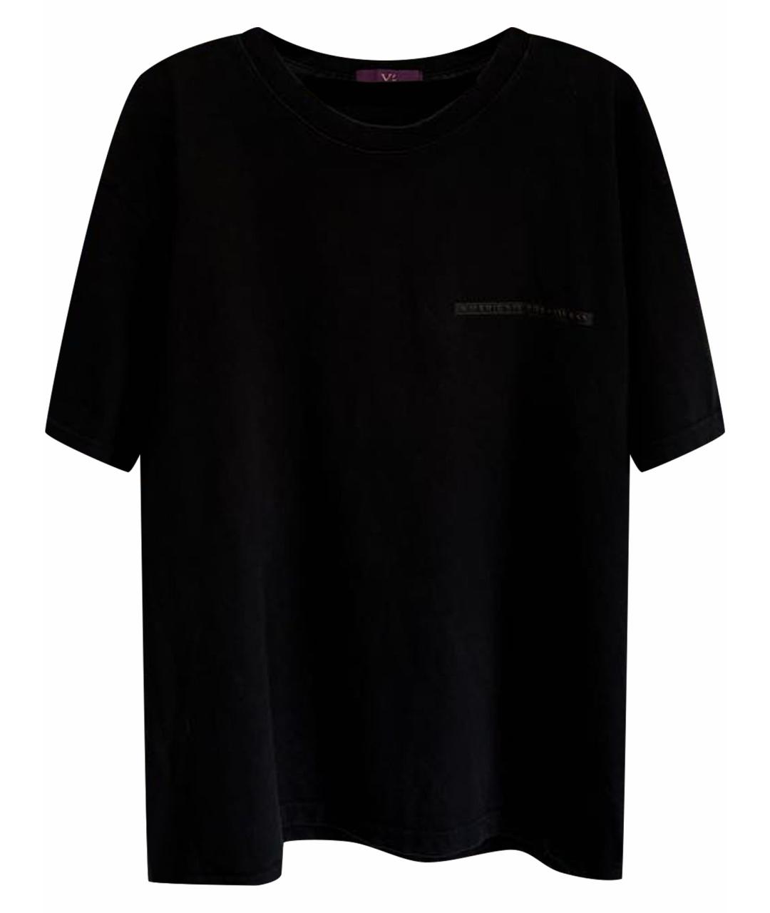 YOHJI YAMAMOTO Черная хлопковая футболка, фото 1