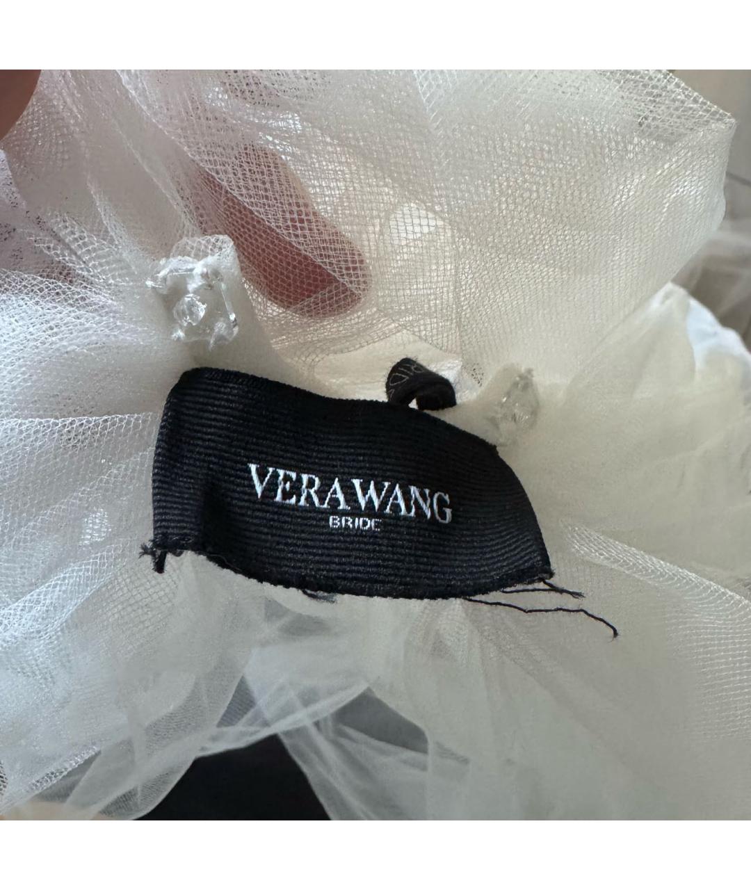 VERA WANG Белое креповое свадебное платье, фото 7