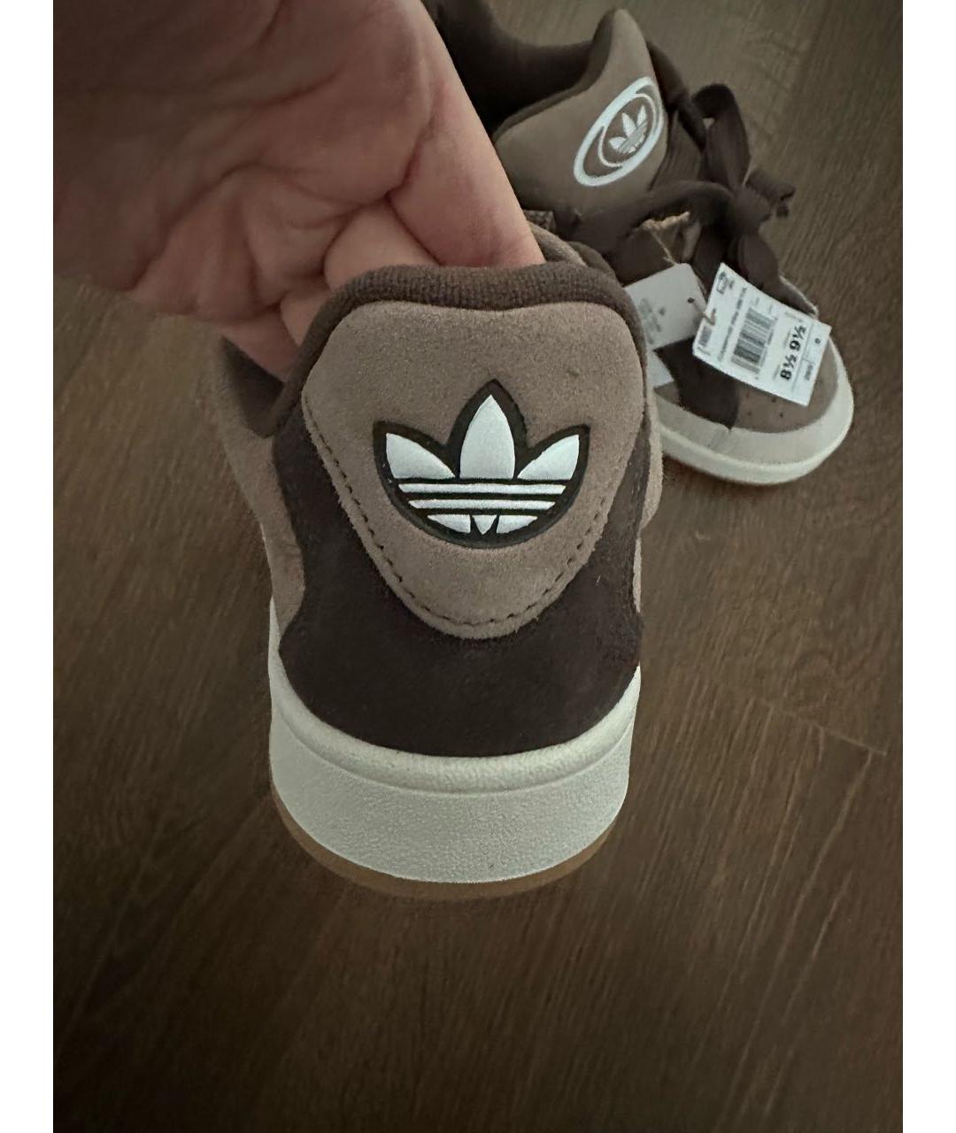 ADIDAS Коричневые замшевые низкие кроссовки / кеды, фото 5