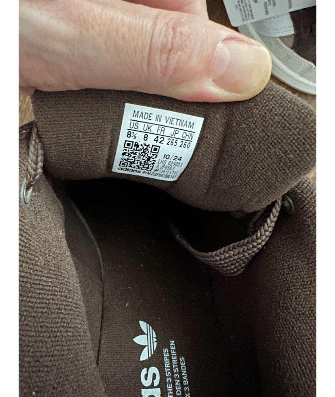 ADIDAS Коричневые замшевые низкие кроссовки / кеды, фото 7