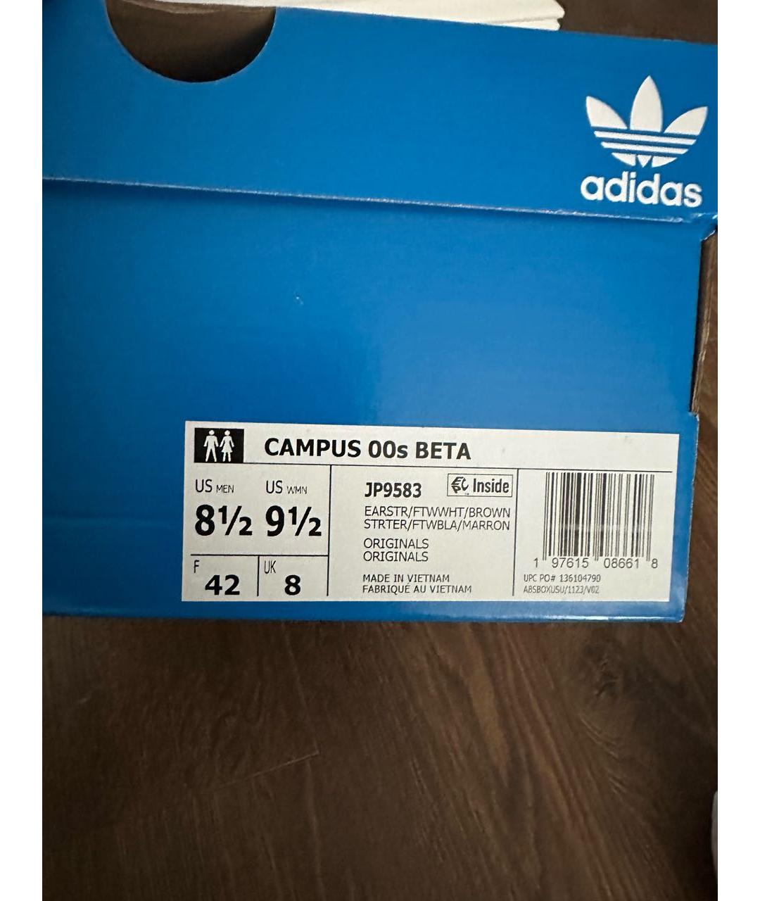 ADIDAS Коричневые замшевые низкие кроссовки / кеды, фото 6