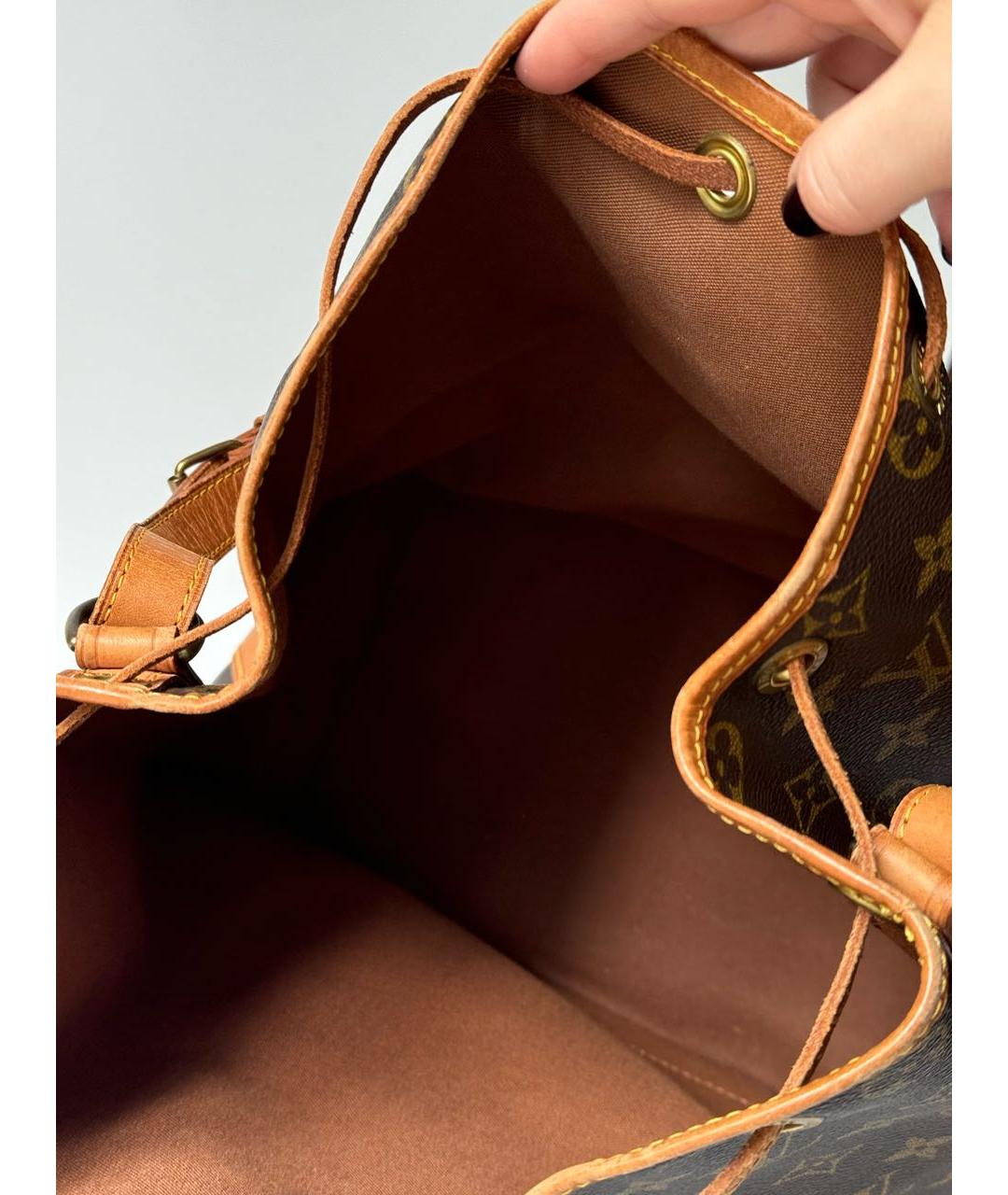 LOUIS VUITTON Коричневая сумка через плечо из искусственной кожи, фото 4