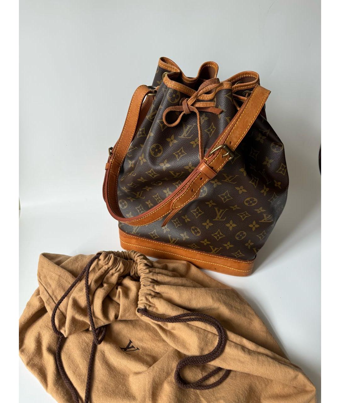 LOUIS VUITTON Коричневая сумка через плечо из искусственной кожи, фото 9