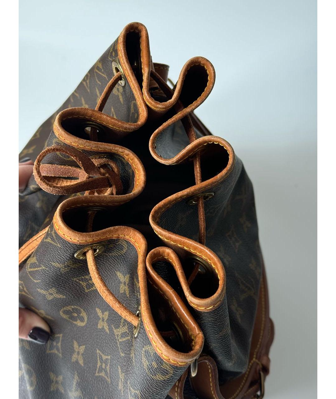 LOUIS VUITTON Коричневая сумка через плечо из искусственной кожи, фото 8