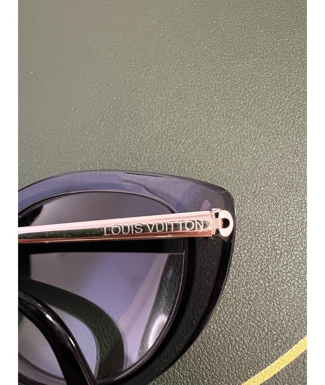 LOUIS VUITTON Черные пластиковые солнцезащитные очки, фото 3