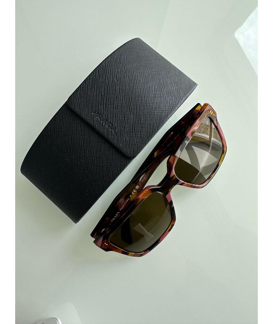 PRADA Мульти пластиковые солнцезащитные очки, фото 4