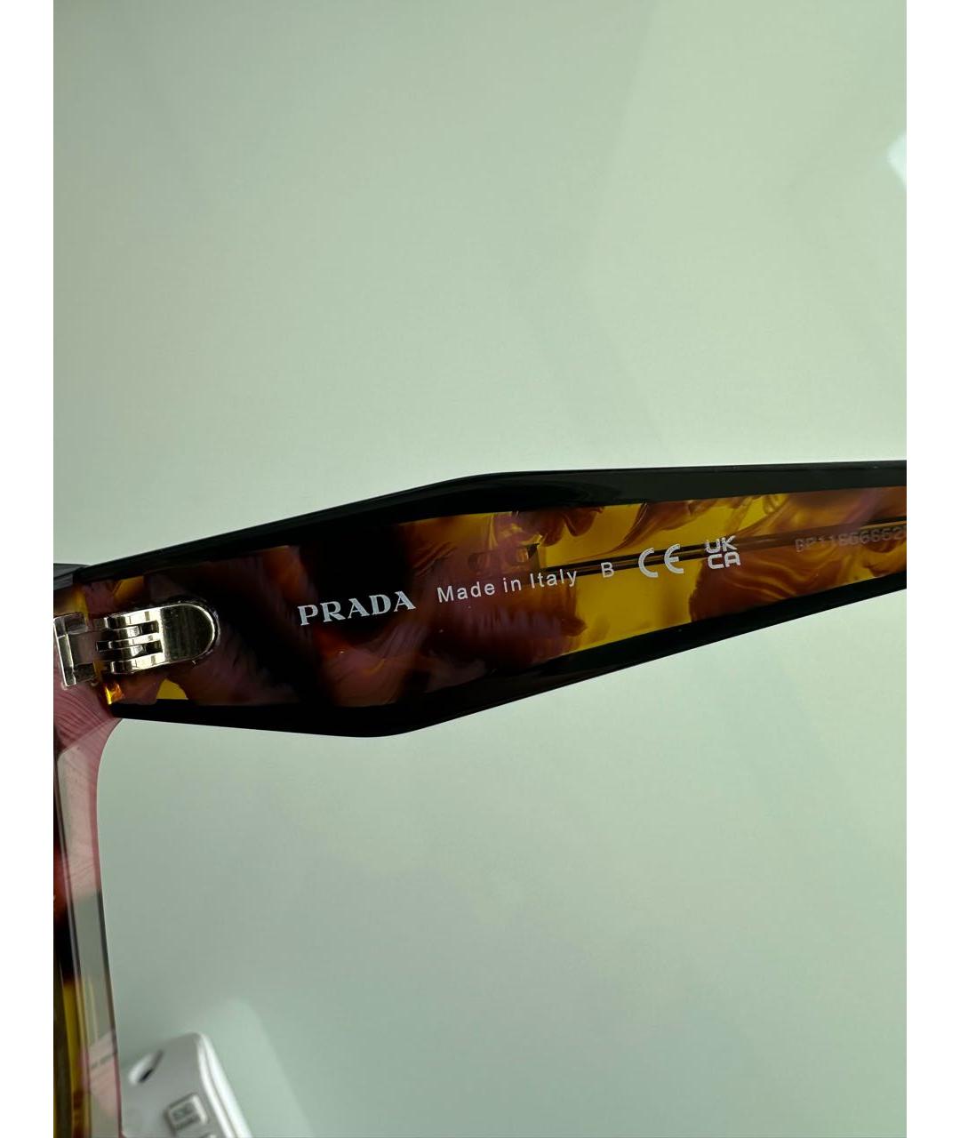 PRADA Мульти пластиковые солнцезащитные очки, фото 6
