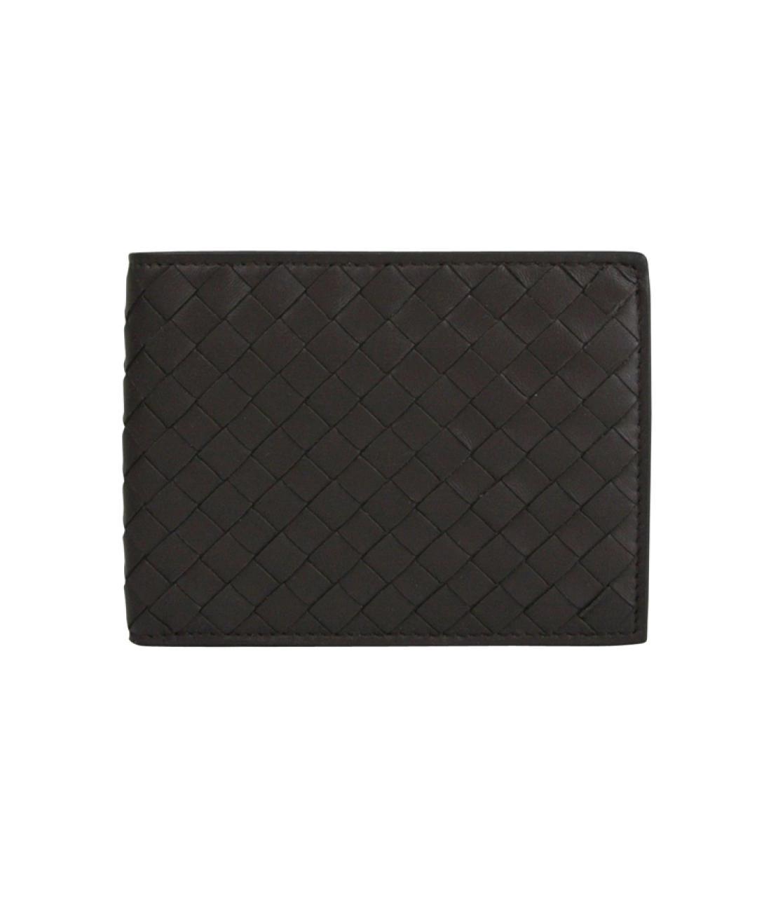 BOTTEGA VENETA Коричневый кожаный кошелек, фото 1