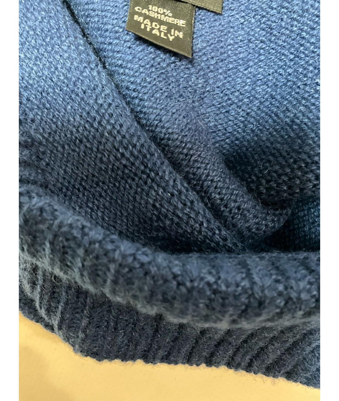 KITON Синяя кашемировая шапка, фото 4