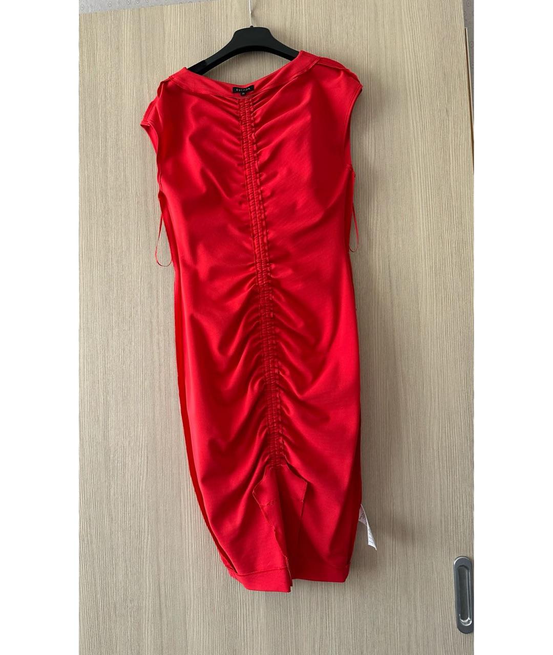 ESCADA Красное вискозное коктейльное платье, фото 3