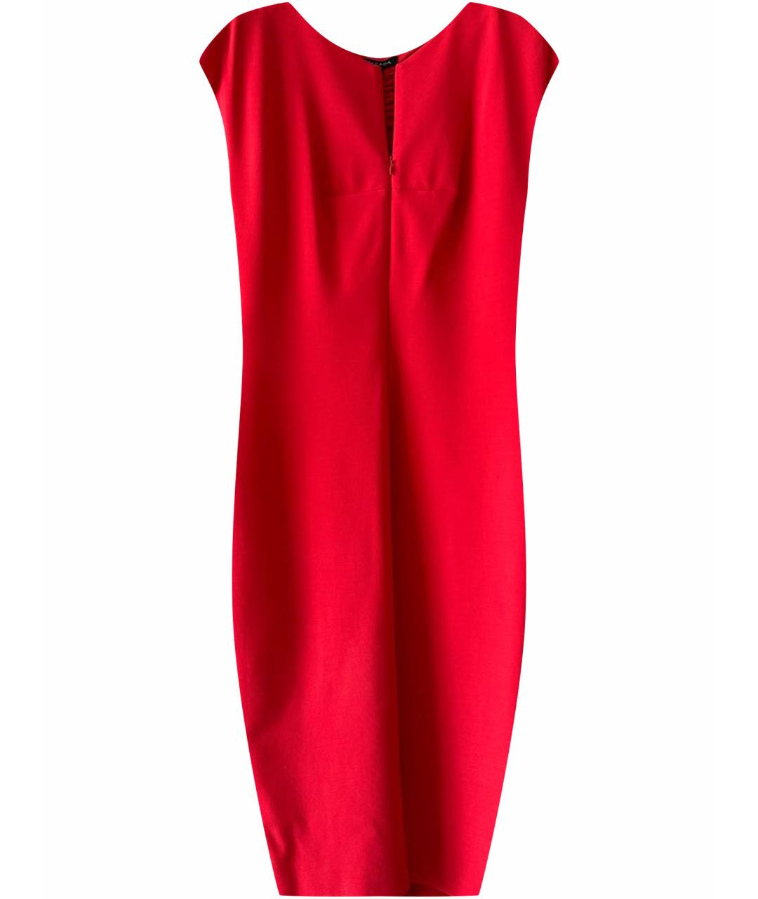 ESCADA Красное вискозное коктейльное платье, фото 1