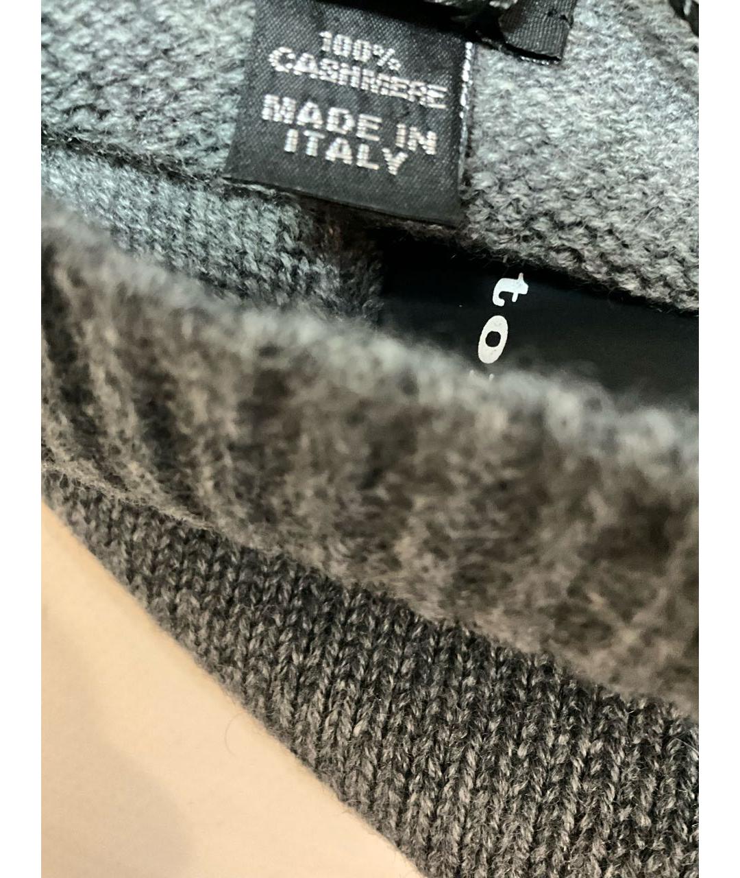 KITON Серая кашемировая шапка, фото 4