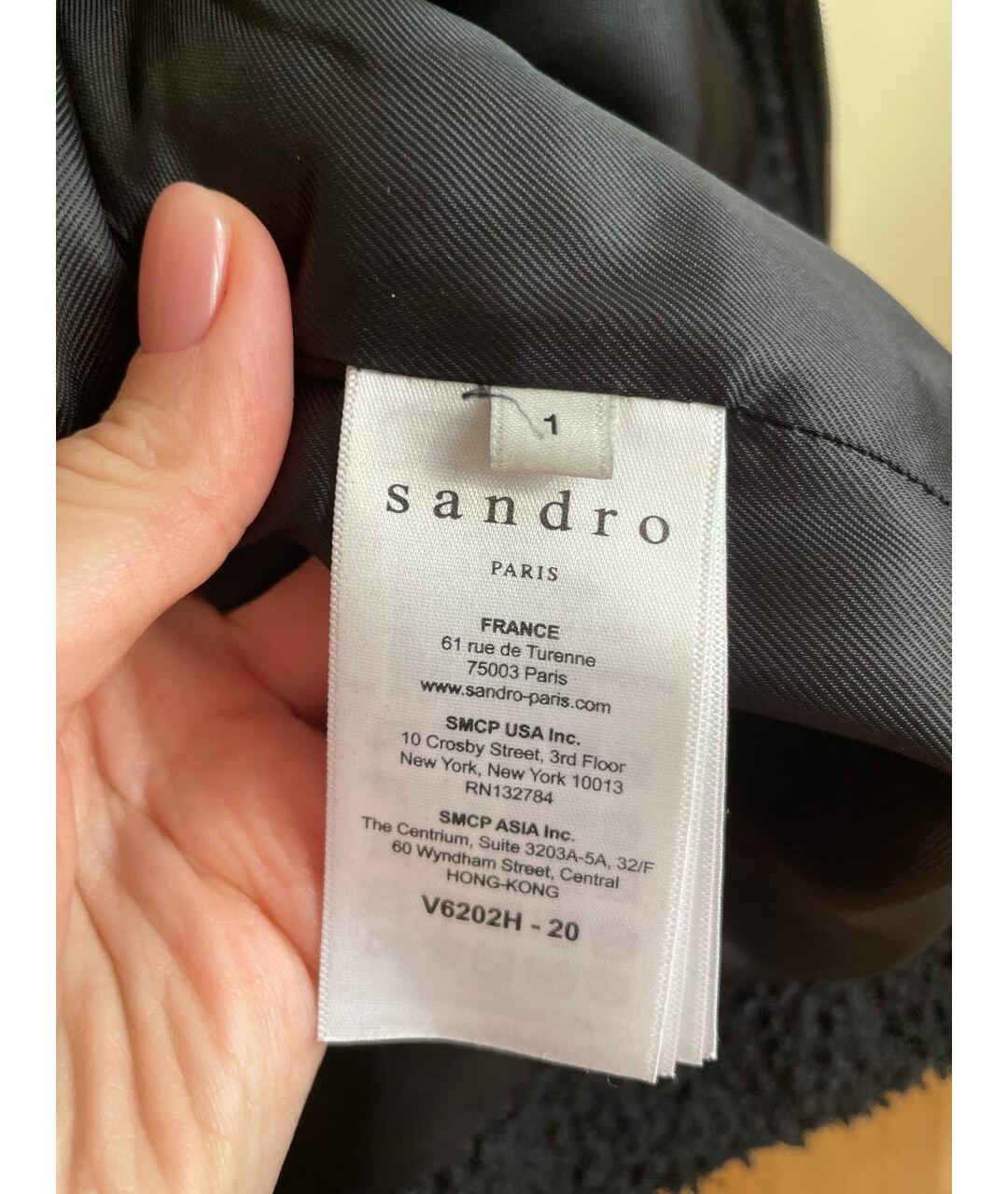 SANDRO Черная полиэстеровая куртка, фото 5