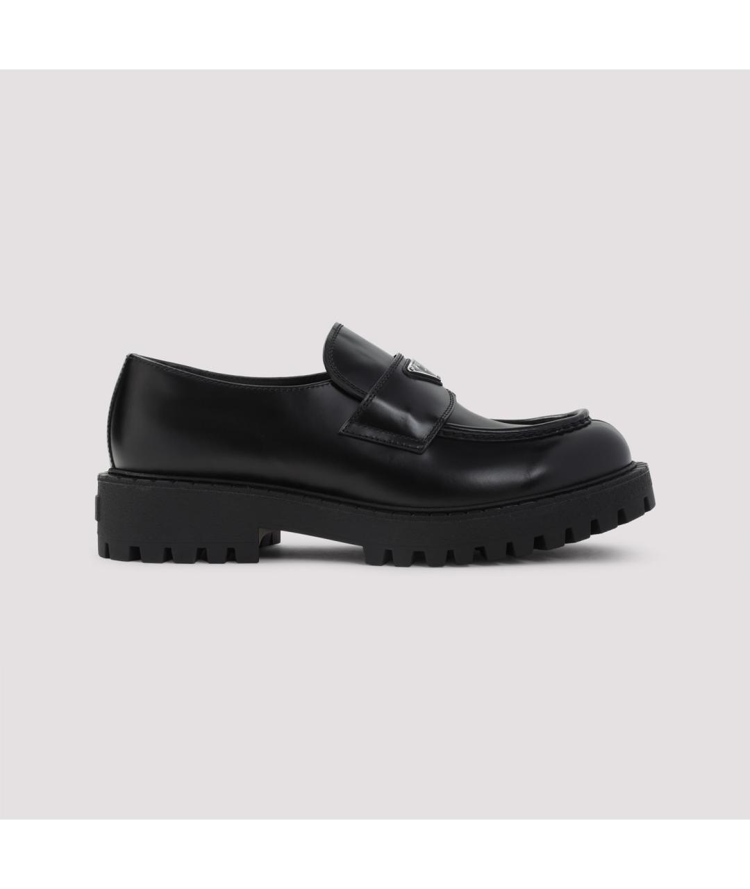 PRADA Черные кожаные лоферы, фото 3