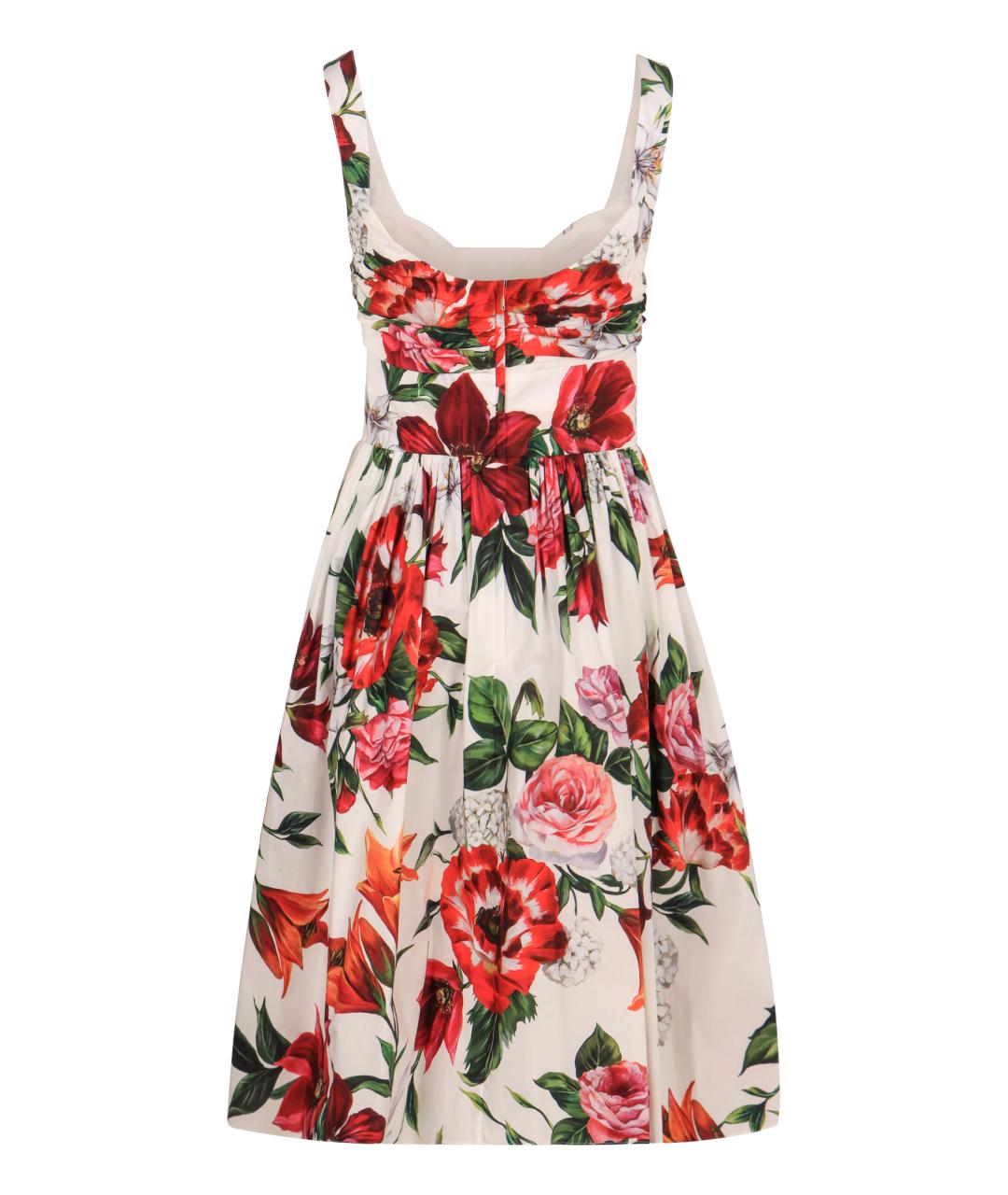 DOLCE&GABBANA Мульти хлопковое повседневное платье, фото 2