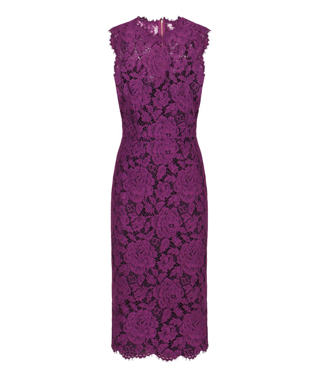 DOLCE&GABBANA Фиолетовое повседневное платье, фото 1