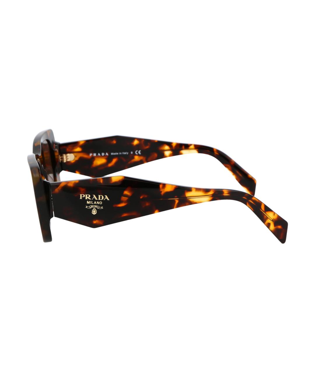 PRADA Коричневые солнцезащитные очки, фото 3