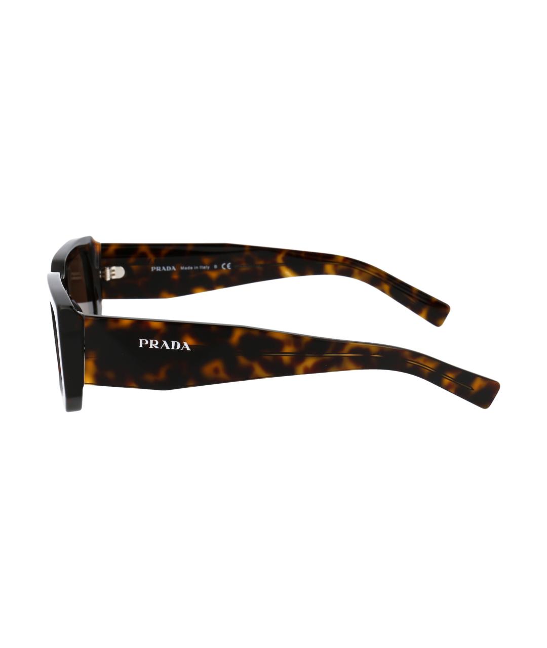 PRADA Коричневые солнцезащитные очки, фото 3