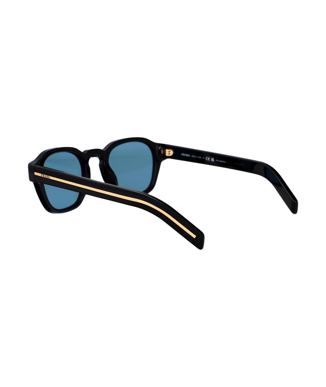 PRADA Черные пластиковые солнцезащитные очки, фото 4
