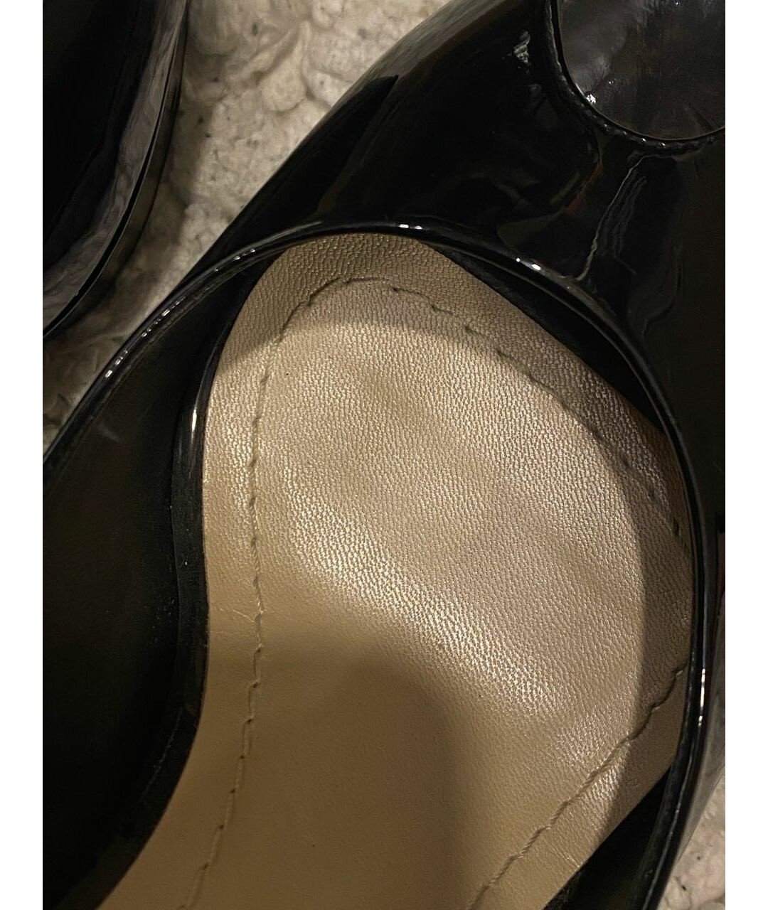 CHRISTIAN DIOR PRE-OWNED Черные туфли из лакированной кожи, фото 4
