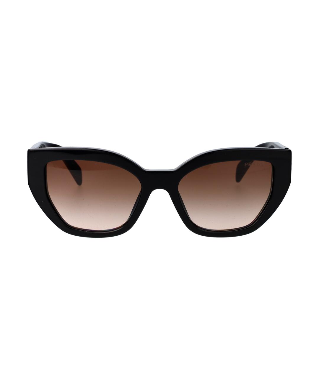 PRADA Черные пластиковые солнцезащитные очки, фото 2