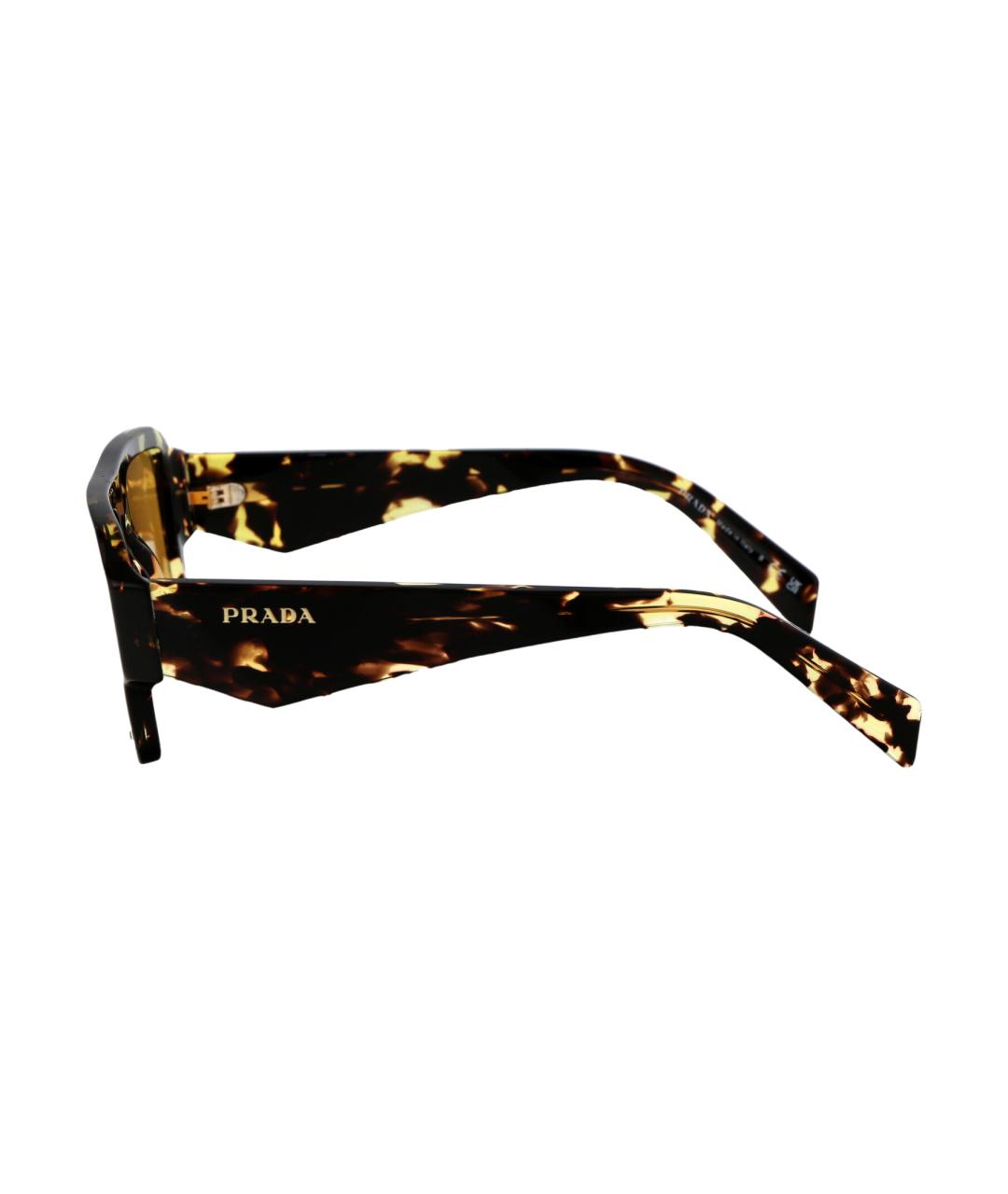 PRADA Коричневые солнцезащитные очки, фото 3