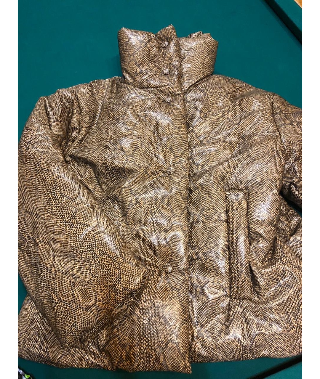 ADRIANA DEGREAS Коричневая куртка из экзотической кожи, фото 4