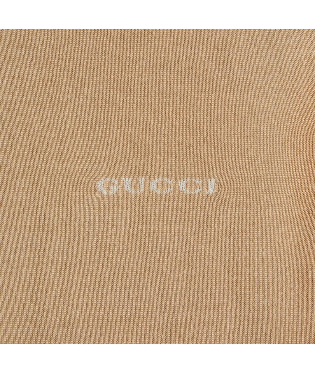 GUCCI Бежевый кашемировый джемпер / свитер, фото 5
