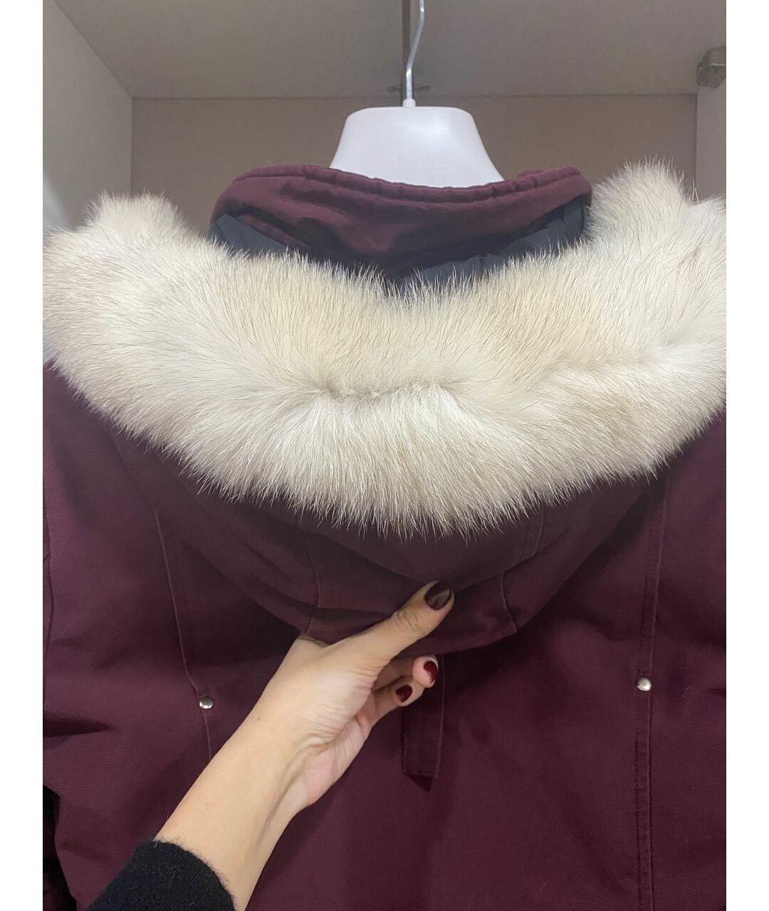 MOOSE KNUCKLES Бордовая хлопковая парка, фото 6
