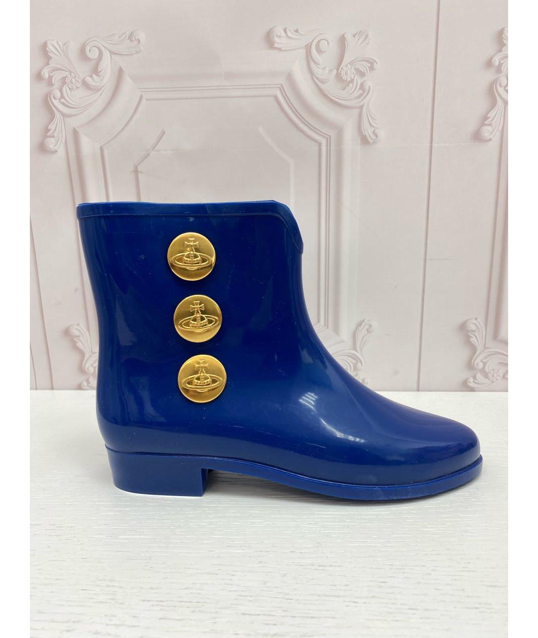 VIVIENNE WESTWOOD Синие сапоги, фото 9
