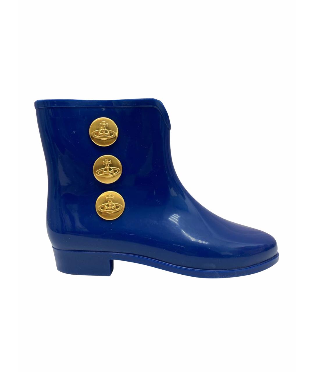 VIVIENNE WESTWOOD Синие сапоги, фото 1