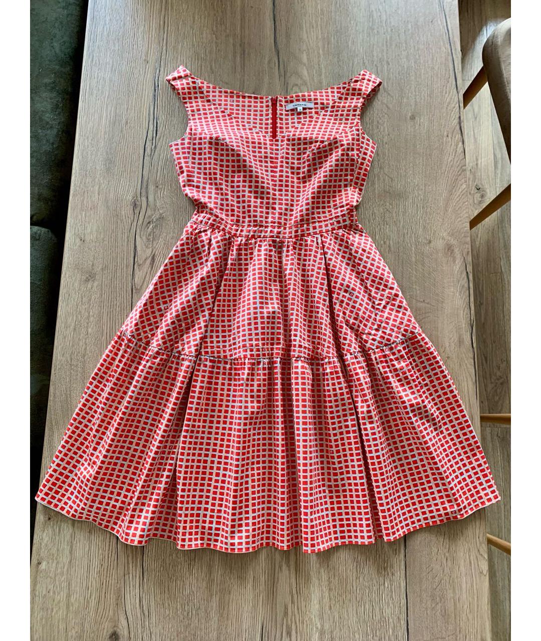 Carven Коралловое хлопковое платье, фото 9