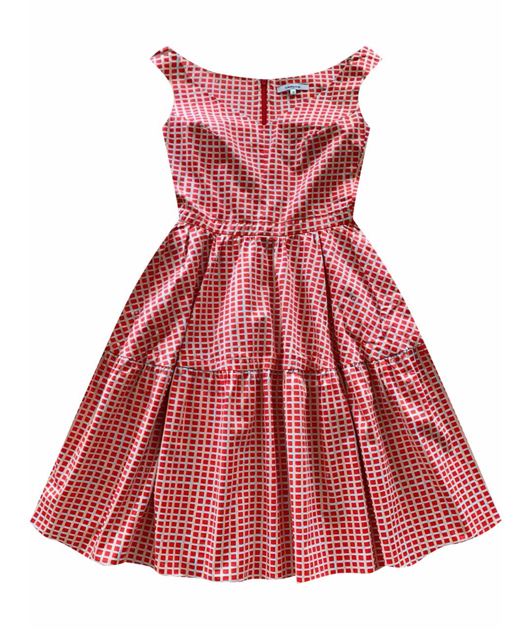 Carven Коралловое хлопковое платье, фото 1