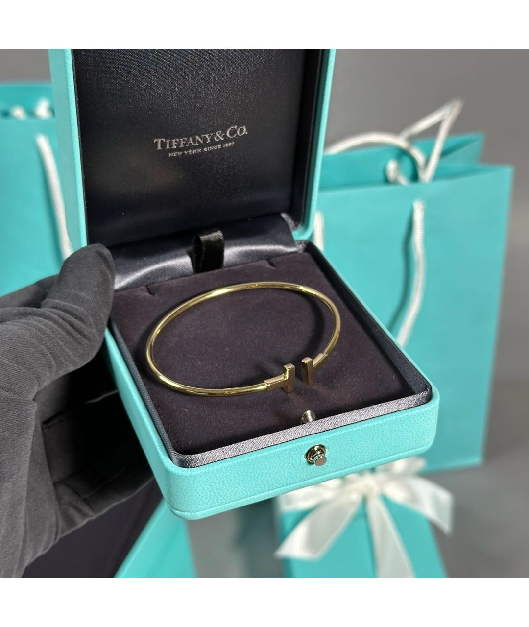 TIFFANY&CO Желтый браслет из розового золота, фото 3
