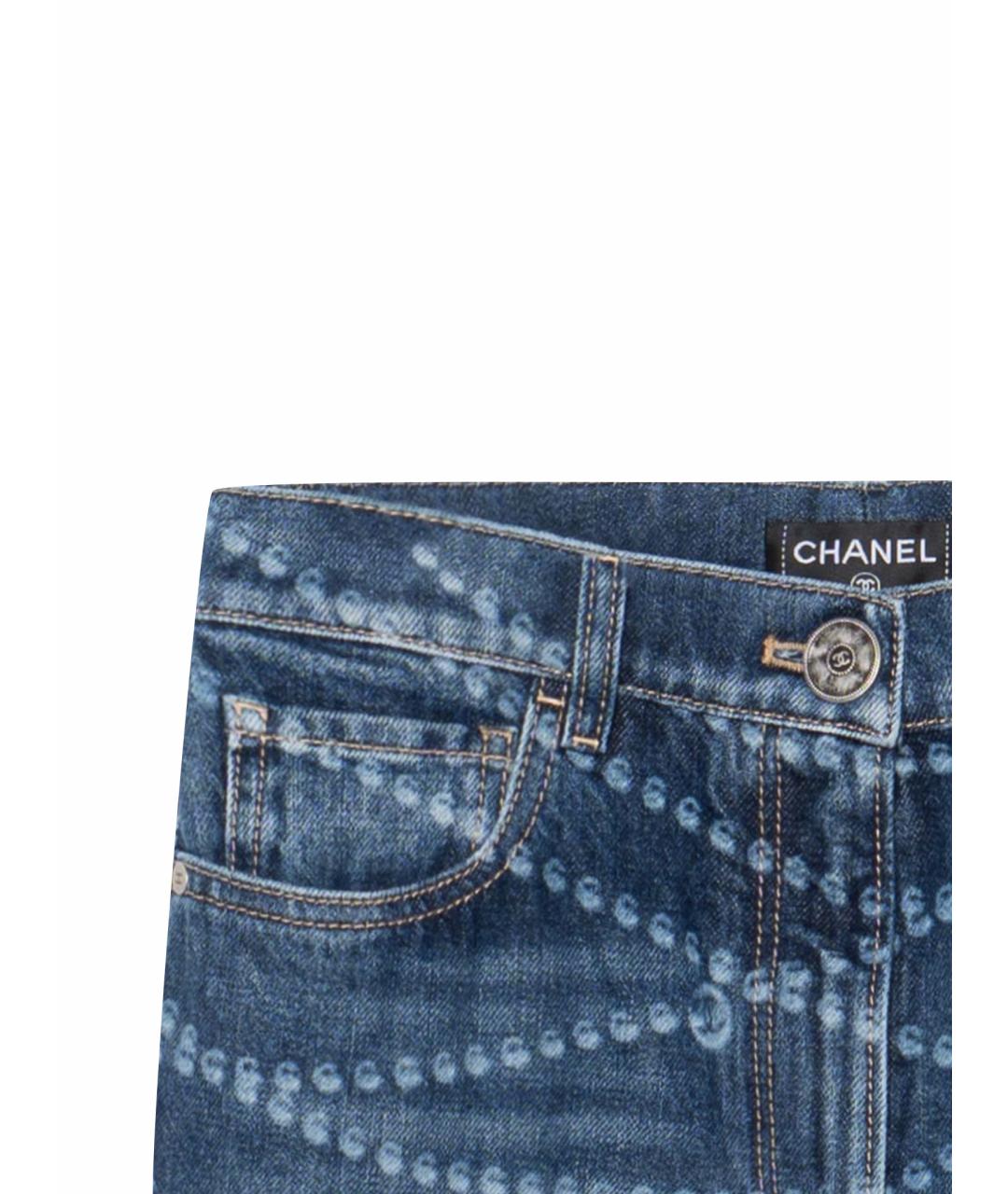 CHANEL Темно-синие прямые джинсы, фото 7