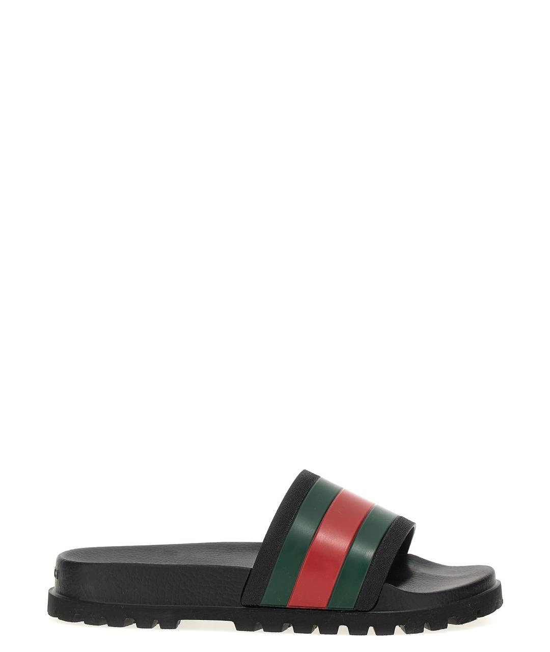 GUCCI Черные шлепанцы, фото 1