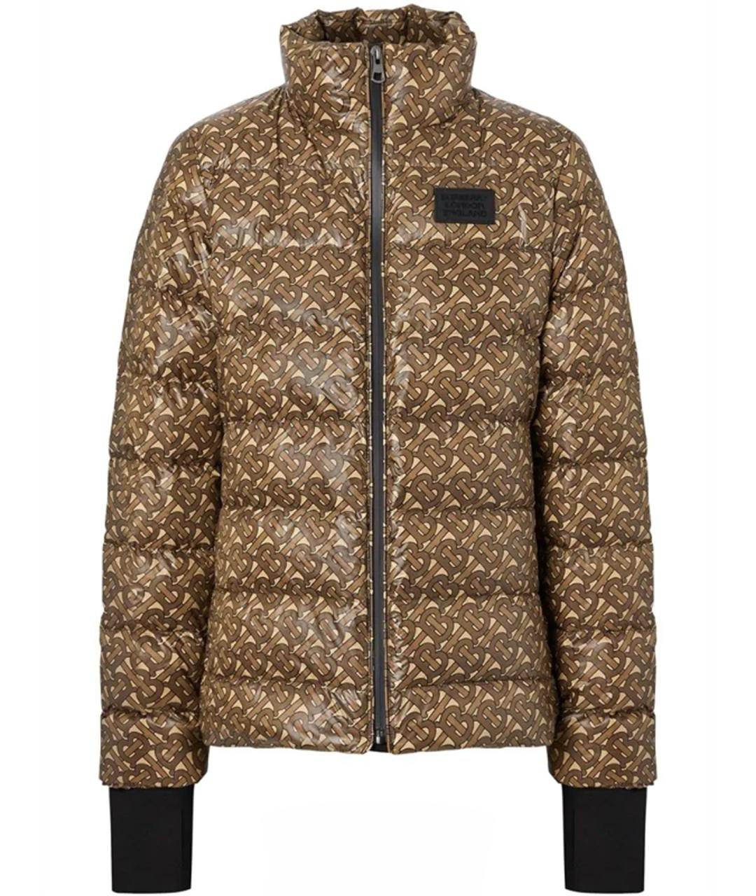 BURBERRY Коричневая полиамидовая куртка, фото 1