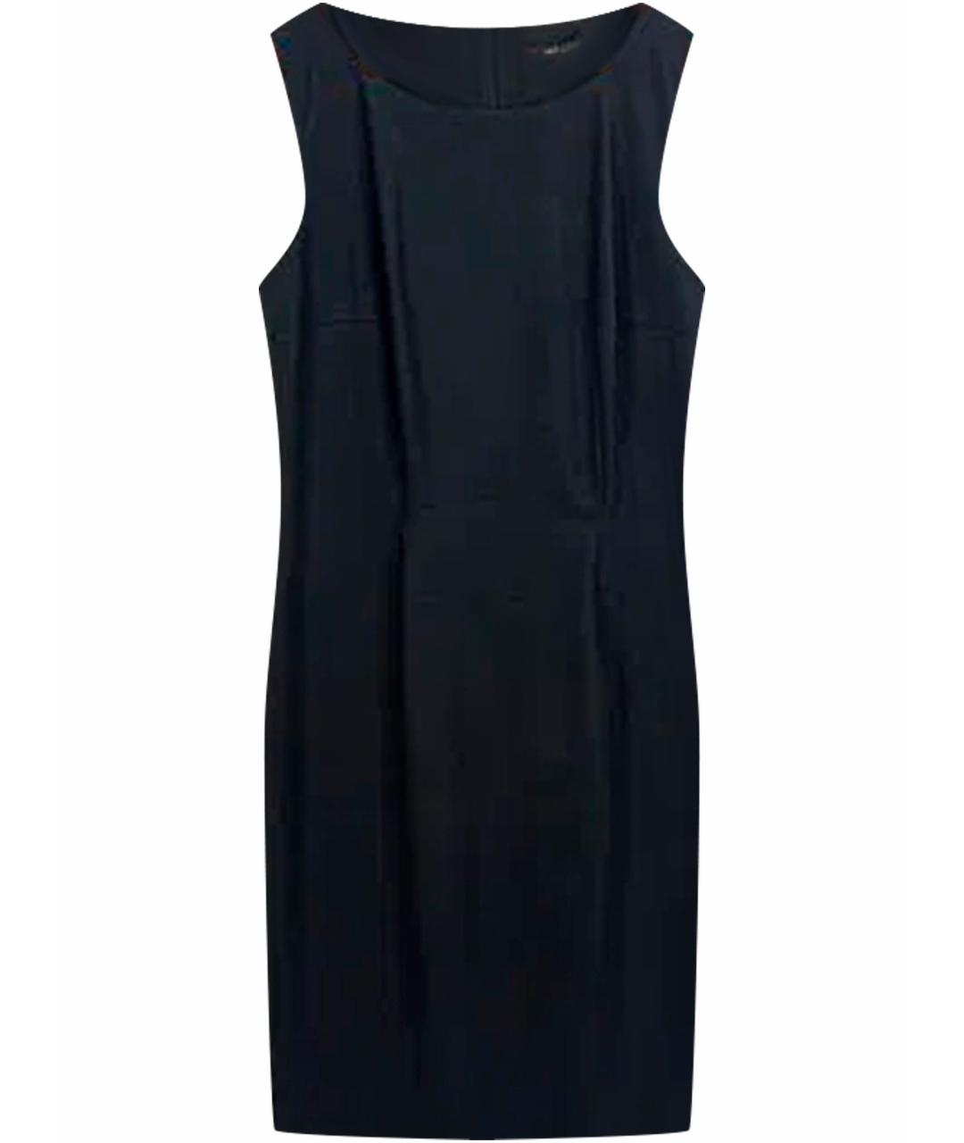 HUGO BOSS Темно-синее шерстяное повседневное платье, фото 1