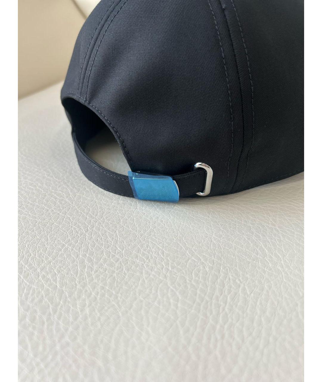 BURBERRY Черная хлопковая кепка, фото 5