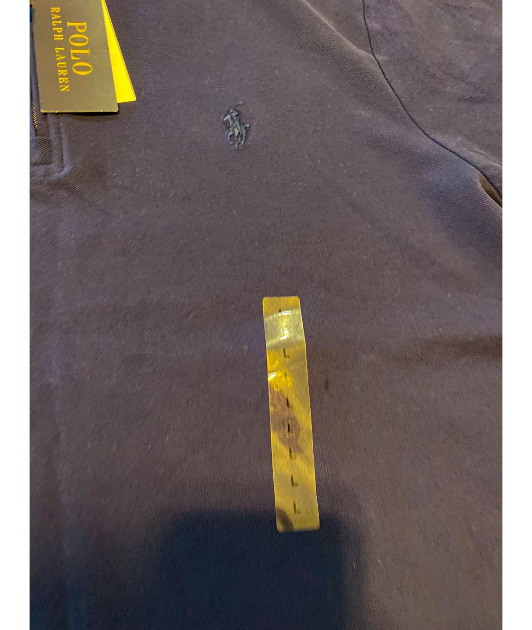 POLO RALPH LAUREN Синее хлопковое поло с коротким рукавом, фото 5