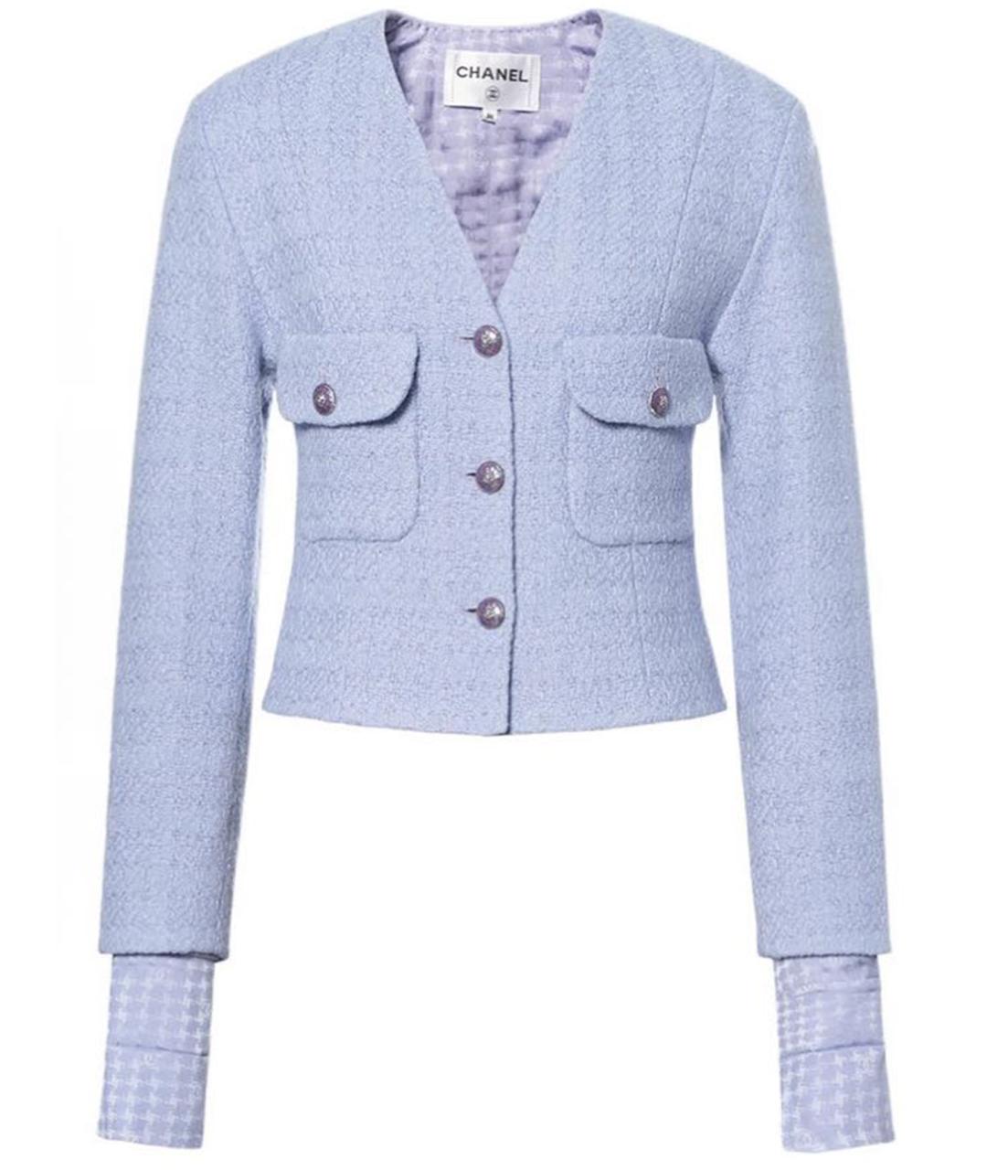 CHANEL Голубая хлопковая рубашка, фото 1