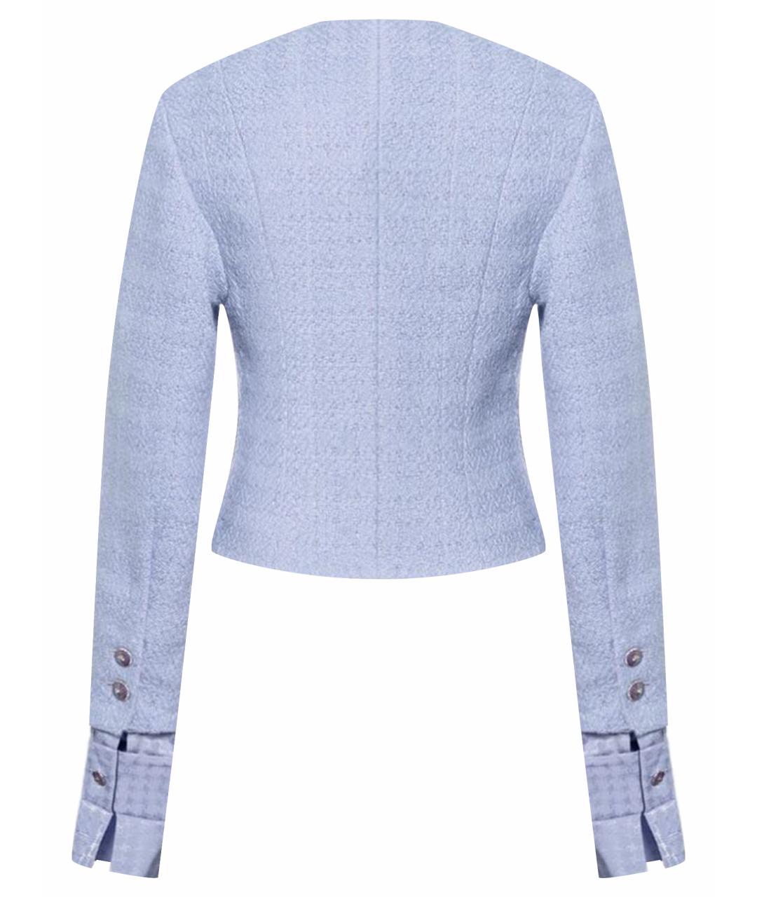 CHANEL Голубая хлопковая рубашка, фото 12