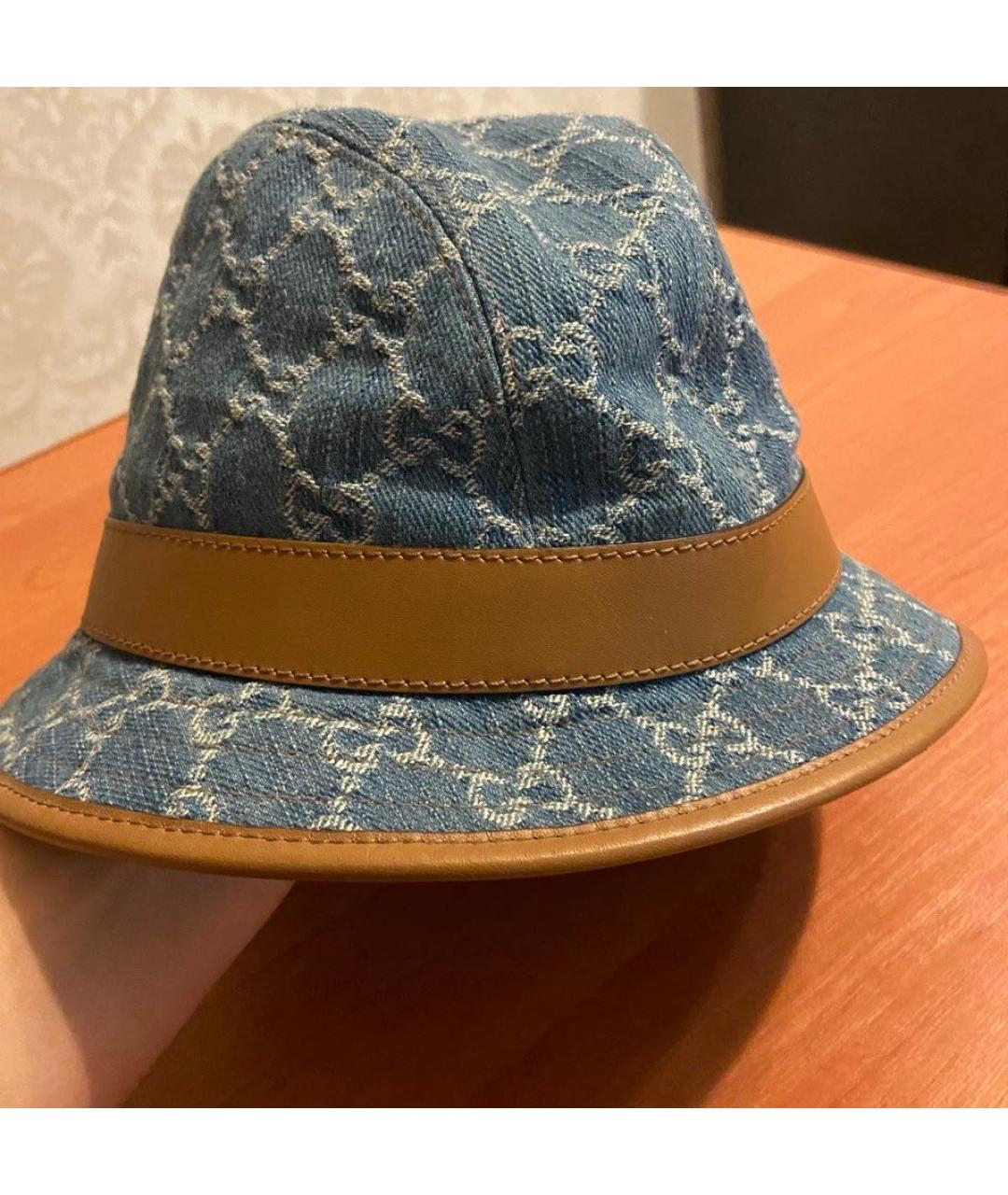 GUCCI Синяя панама, фото 5