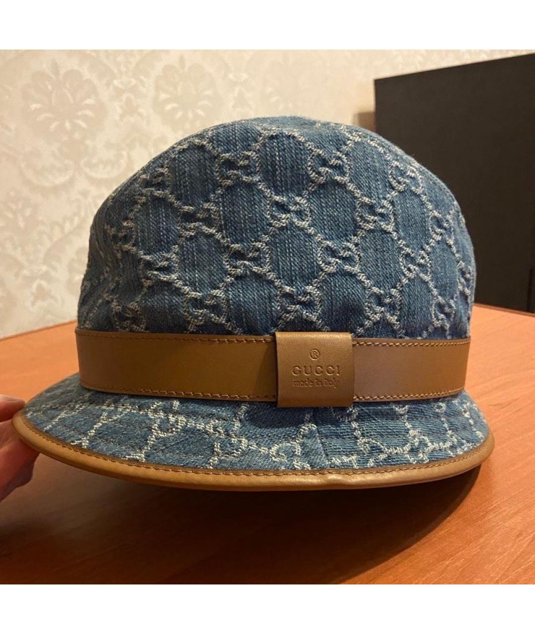 GUCCI Синяя панама, фото 8