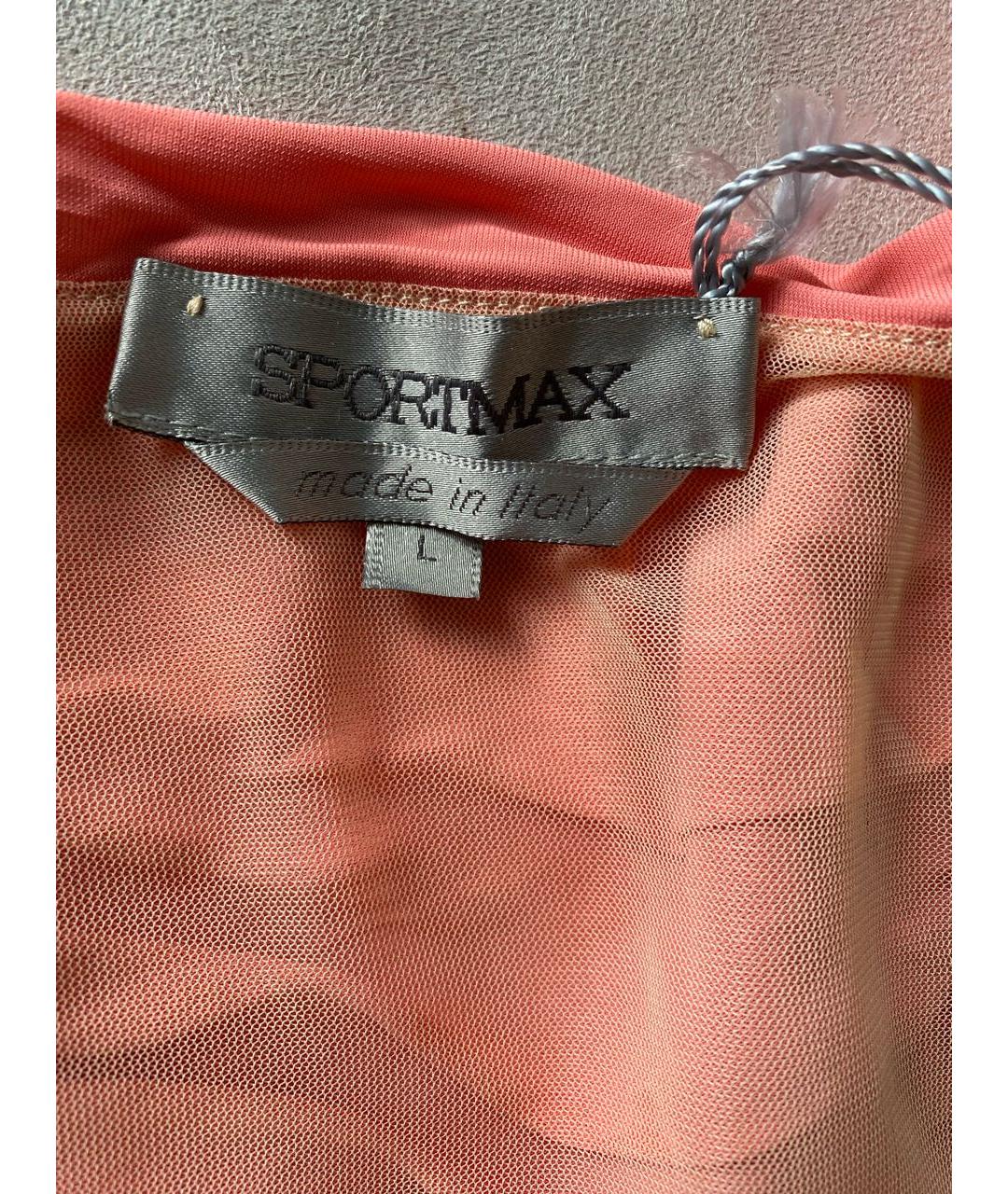 SPORTMAX Розовая вискозная блузы, фото 6