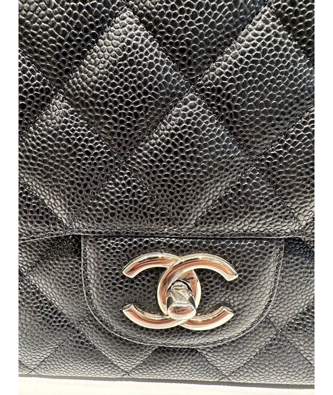 CHANEL Черная кожаная сумка через плечо, фото 6